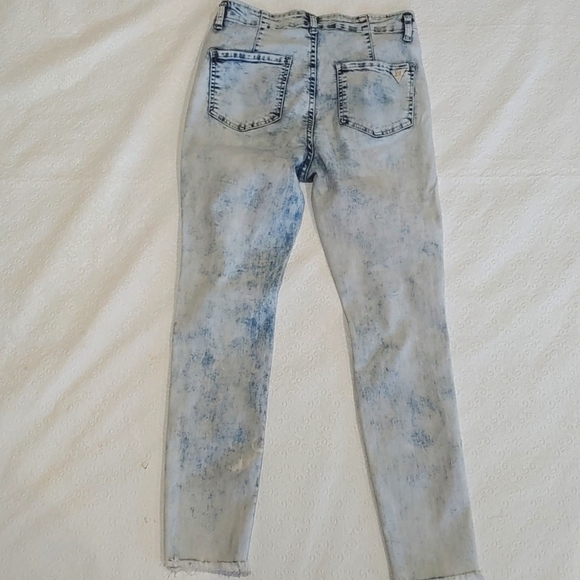 Celebrity Ace Women's Distressed Light Wash Button Closure Skinny Jeans Size 7/8 - Picture 8 of 8